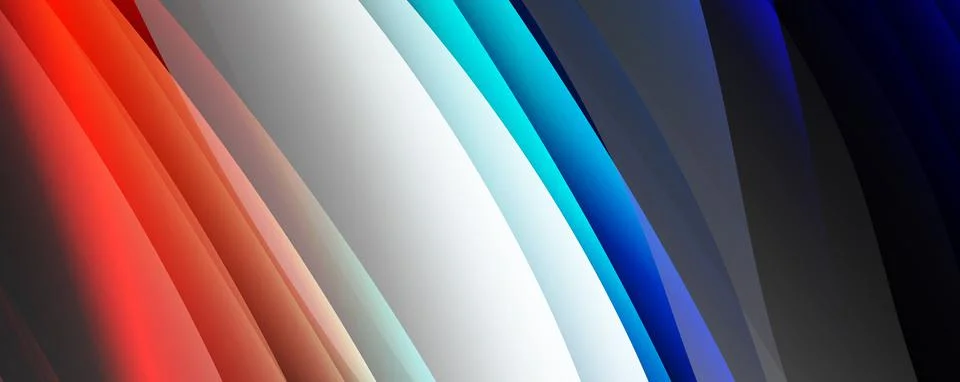 Fluid color gradients with dynamic wave line effect. Vector Illustration For Stock Illustration