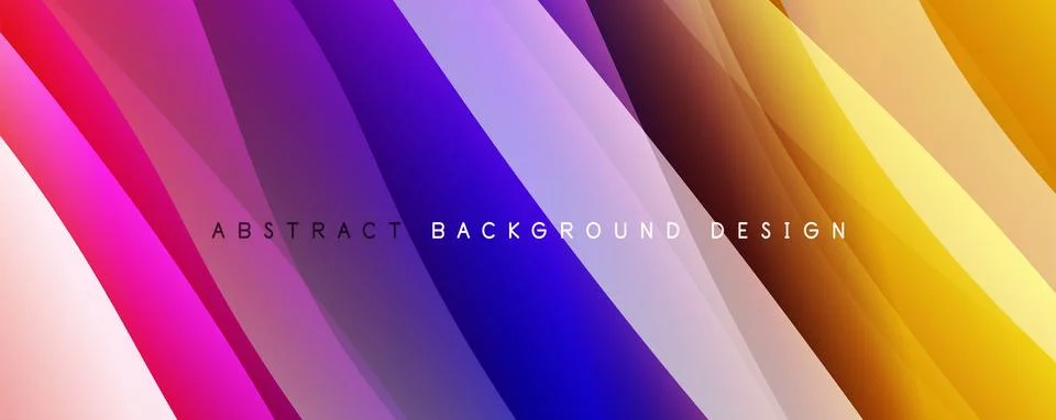 Fluid color gradients with dynamic wave line effect. Vector Illustration For Stock Illustration