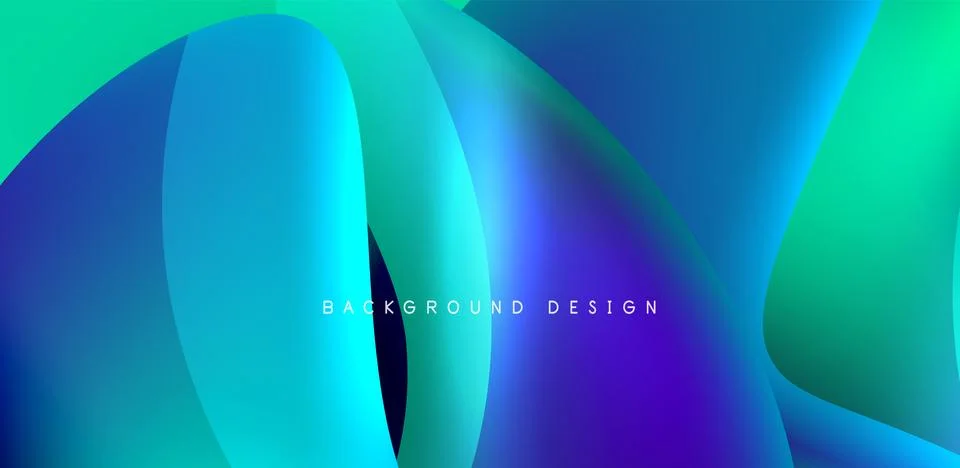 Fluid color liquid 3d elements abstract background 스톡 일러스트
