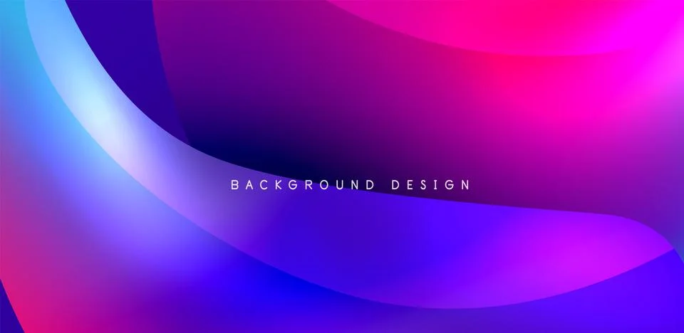 Fluid color liquid 3d elements abstract background Stock Illustration