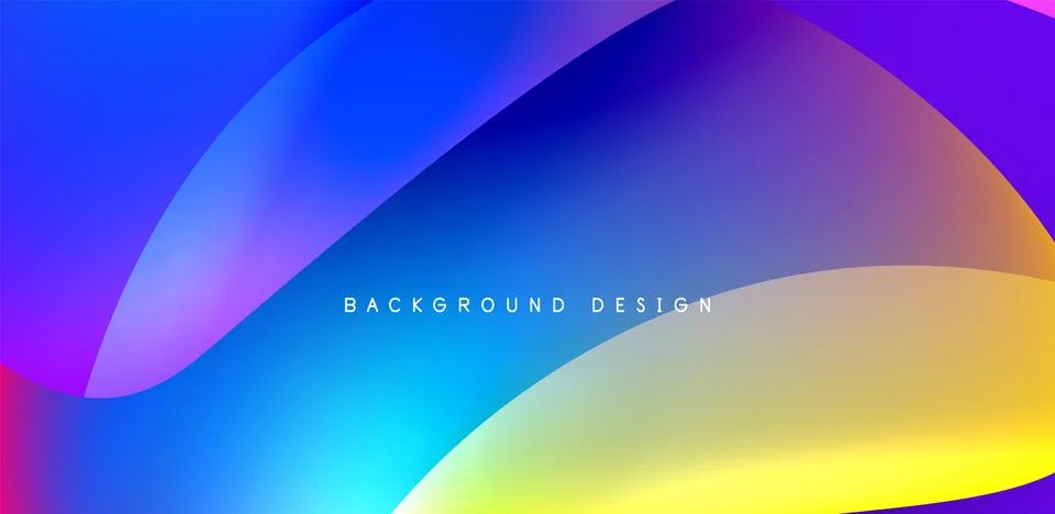 Fluid color liquid 3d elements abstract background Stock Illustration