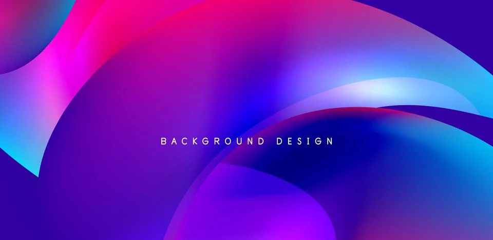 Fluid color liquid 3d elements abstract background Illustrazione stock