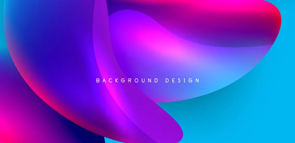 Fluid color liquid 3d elements abstract background 스톡 일러스트