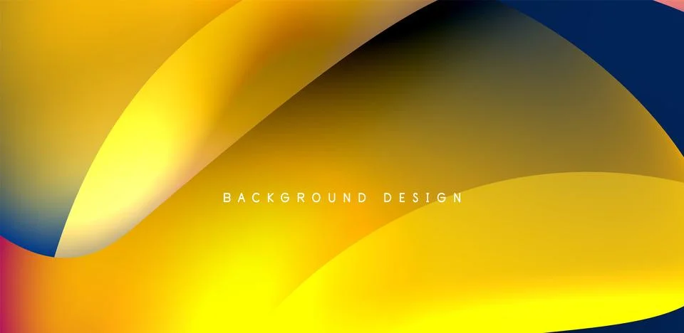 Fluid color liquid 3d elements abstract background Stock Illustration