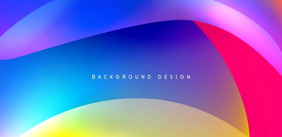 Fluid color liquid 3d elements abstract background Illustrazione stock