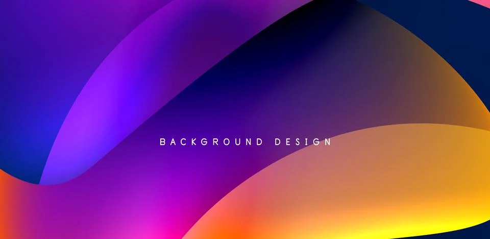 Fluid color liquid 3d elements abstract background Illustrazione stock