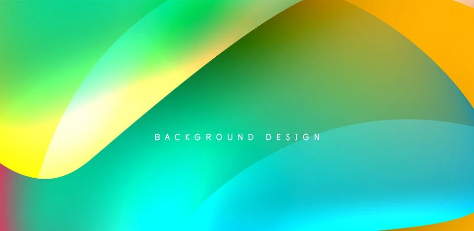 Fluid color liquid 3d elements abstract background Illustrazione stock