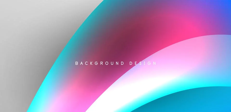 Fluid color liquid 3d elements abstract background Stock Illustration
