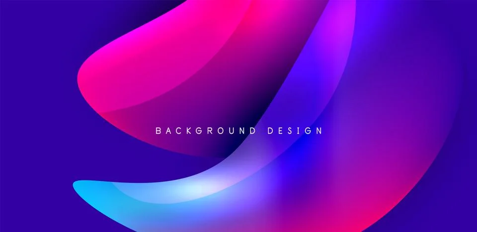 Fluid color liquid 3d elements abstract background Illustrazione stock