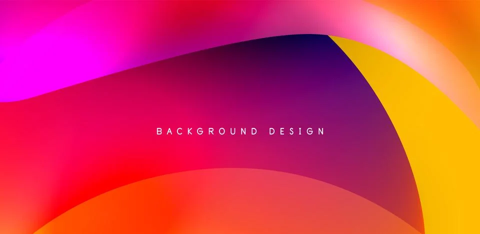 Fluid color liquid 3d elements abstract background Illustrazione stock