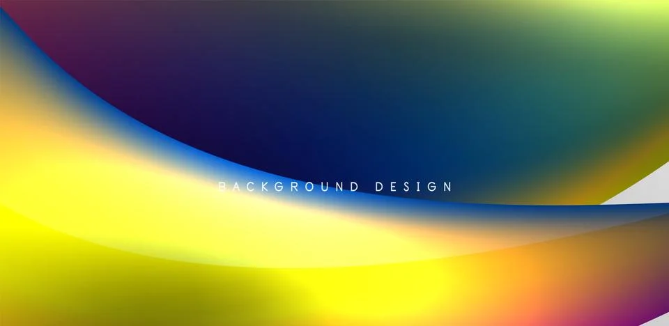 Fluid color liquid 3d elements abstract background Illustrazione stock