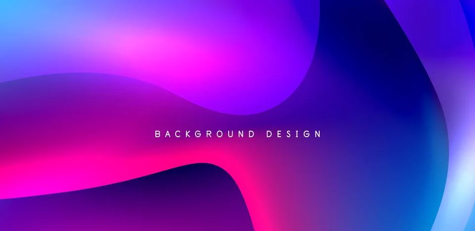 Fluid color liquid 3d elements abstract background Illustrazione stock