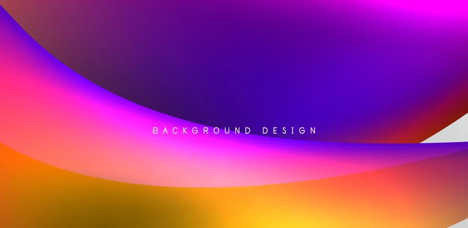 Fluid color liquid 3d elements abstract background Stock Illustration