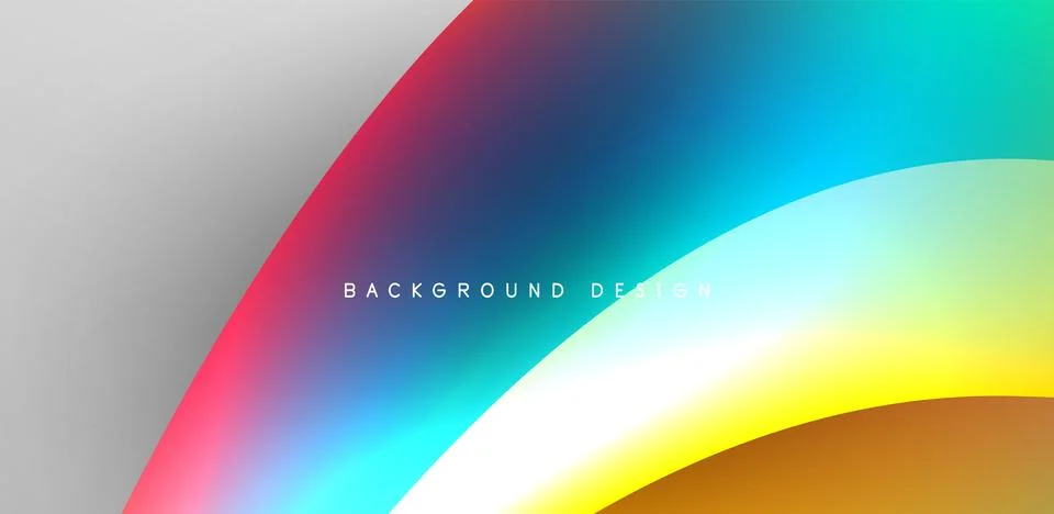 Fluid color liquid 3d elements abstract background Stock Illustration