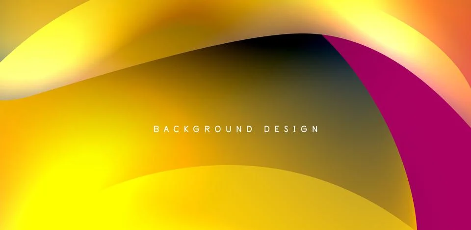 Fluid color liquid 3d elements abstract background Illustrazione stock