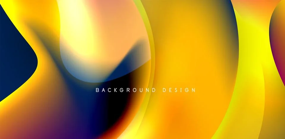 Fluid color liquid 3d elements abstract background イラスト素材