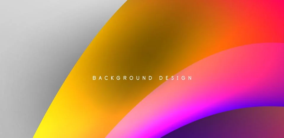 Fluid color liquid 3d elements abstract background Stock Illustration