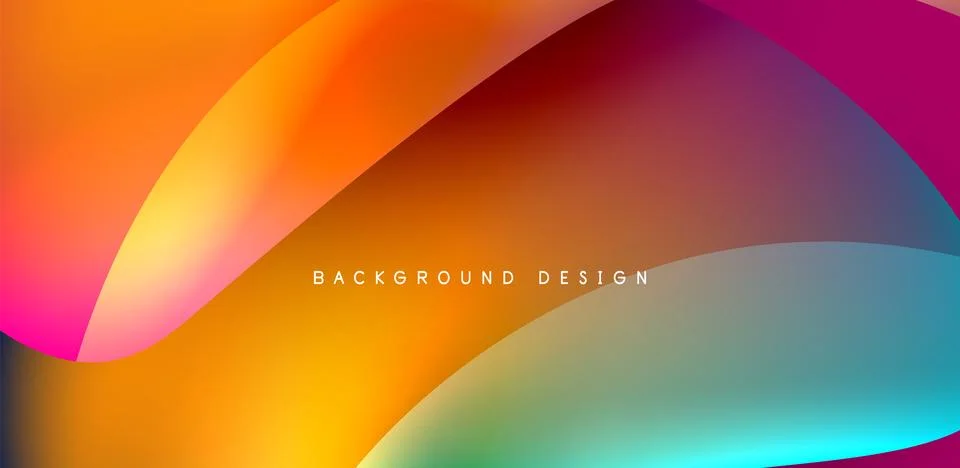 Fluid color liquid 3d elements abstract background Illustrazione stock