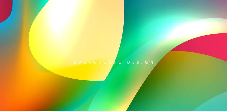 Fluid color liquid 3d elements abstract background 스톡 일러스트