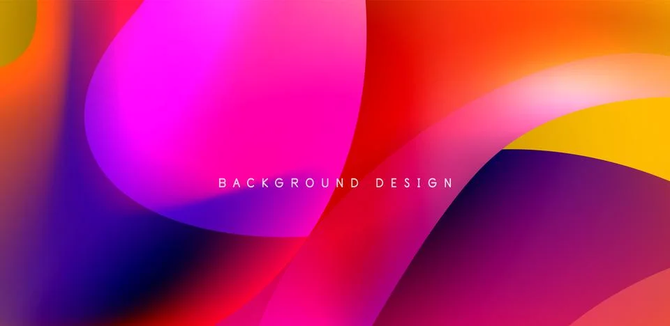 Fluid color liquid 3d elements abstract background Illustrazione stock