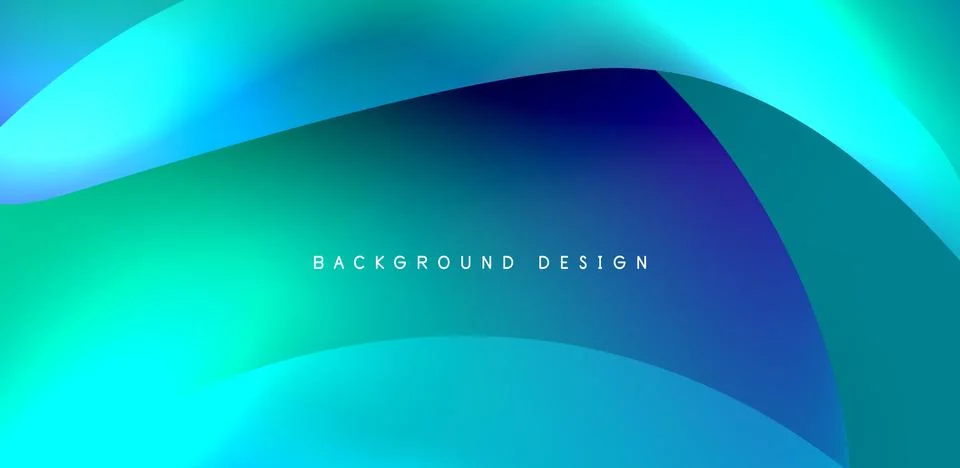 Fluid color liquid 3d elements abstract background Stock Illustration