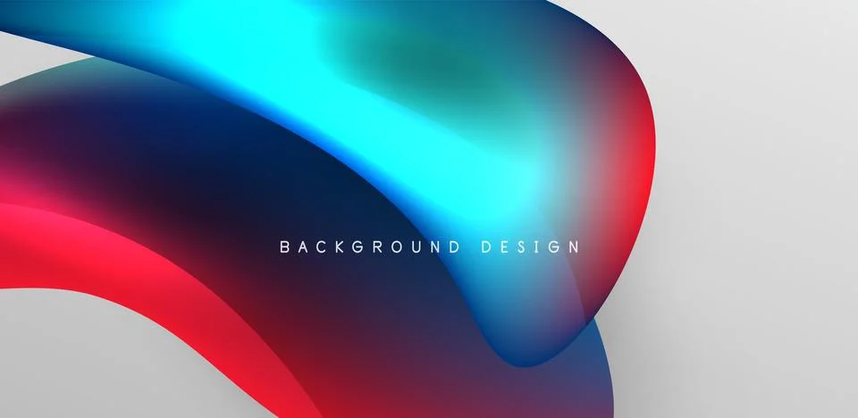 Fluid color liquid 3d elements abstract background イラスト素材