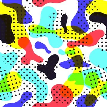 Fluid color seamless pattern modern 库存插图