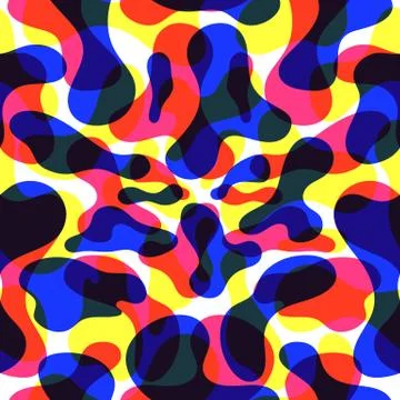 Fluid color seamless pattern modern Stock Illustration