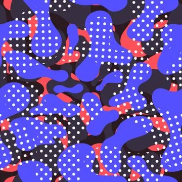 Fluid color seamless pattern modern Stock Illustration