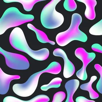 Fluid color seamless pattern modern Stock Illustration