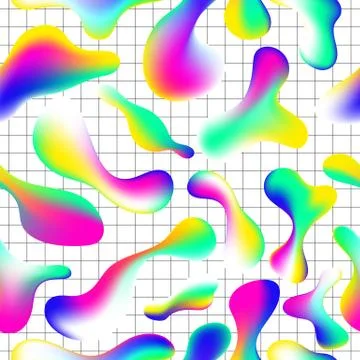 Fluid color seamless pattern modern Illustrazione stock