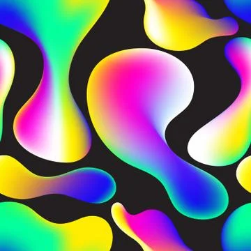 Fluid color seamless pattern modern Stock Illustration