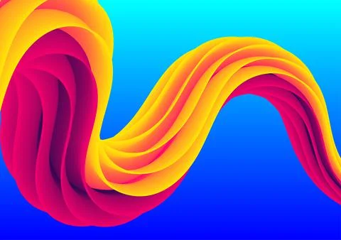 Fluid Color shape illustration. Abstract Background. Eps10 vector. 스톡 일러스트
