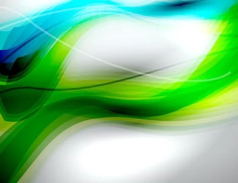 Fluid color wave pattern, liquid design style abstract banner background Stock Illustration