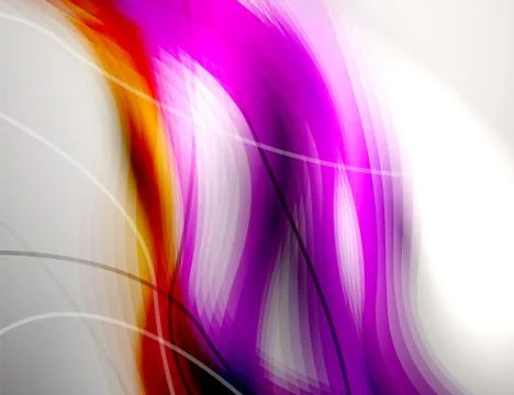 Fluid color wave pattern, liquid design style abstract banner background Stock Illustration