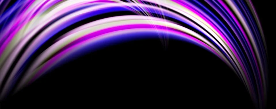 Fluid color waves with light effects, vector abstract background Stock Illustration