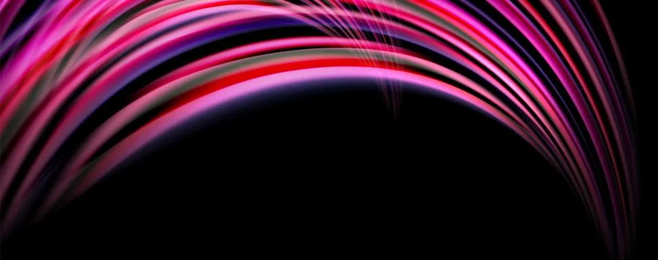 Fluid color waves with light effects, vector abstract background Stock Illustration