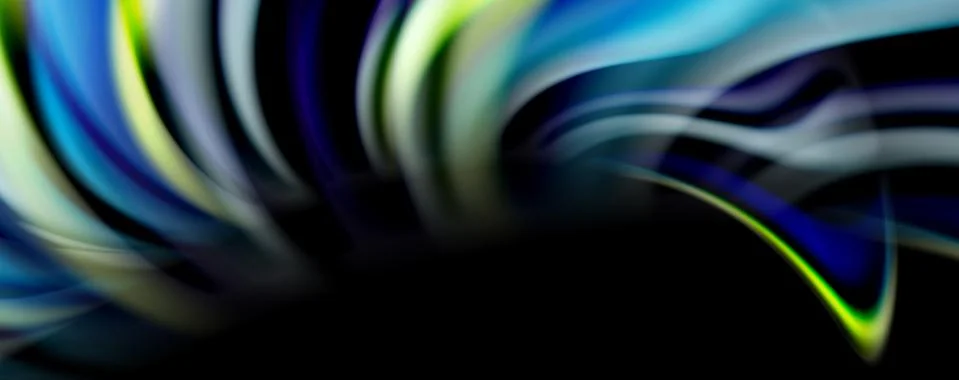 Fluid color waves with light effects, vector abstract background Stock Illustration