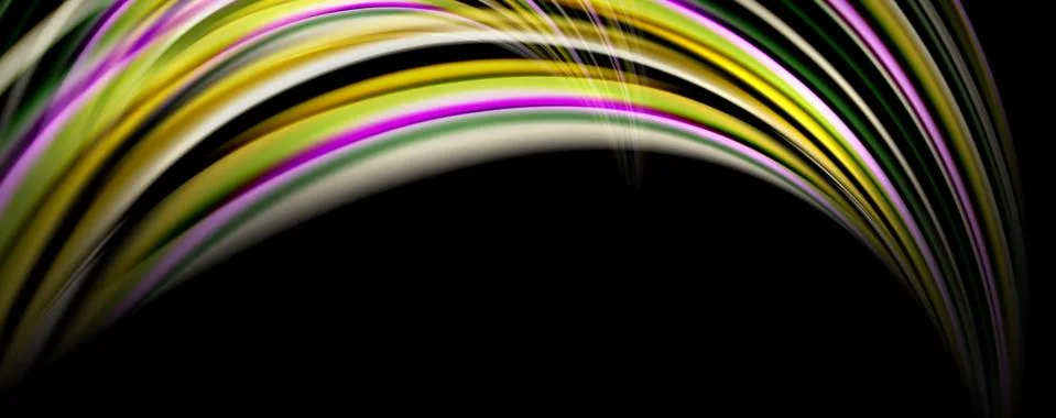 Fluid color waves with light effects, vector abstract background Stock Illustration