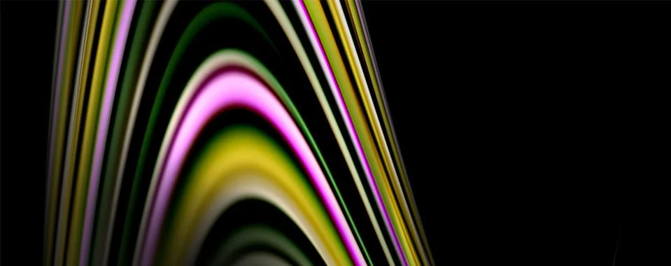 Fluid color waves with light effects, vector abstract background Illustrazione stock