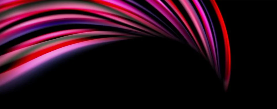 Fluid color waves with light effects, vector abstract background Stock Illustration