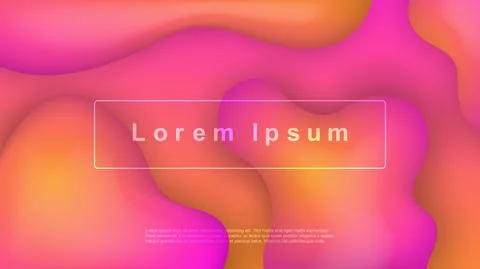 Fluid Colorful 3D Background. 스톡 일러스트