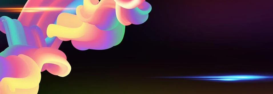 Fluid colorful gradient background. Modern abstract art. Illustrazione stock
