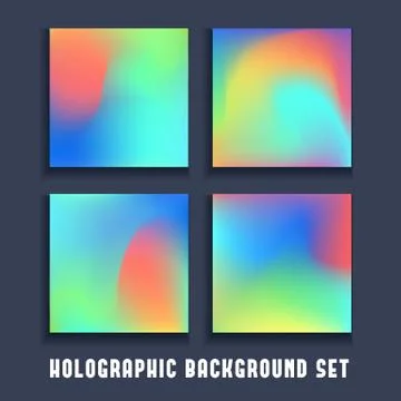 Fluid colors backgrounds set. Applicable for banner, cover, flyer, brochure Stock Illustration