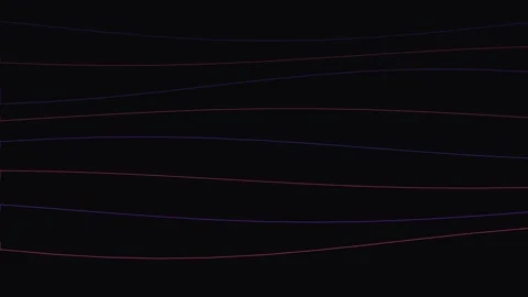 Fluid Digital Neon Lines Animation for Futuristic Tech Background Visualiza.. Stock Footage 343659350