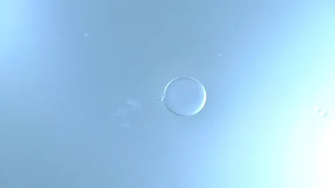 Fluid Drop on turquoise Water (Macro/Abstract) Video stock 85146474