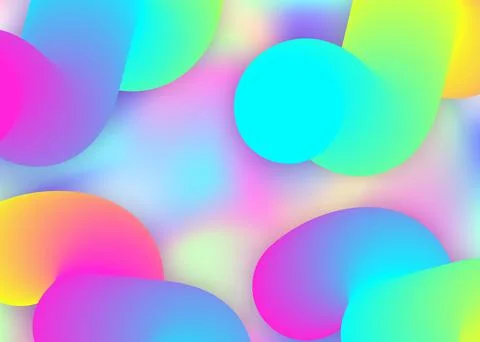 Fluid dynamic background with liquid shapes and elements. Stock Illustration