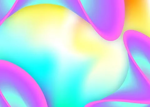 Fluid dynamic background with liquid shapes and elements. Stock Illustration