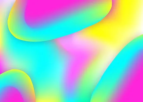 Fluid dynamic background with liquid shapes and elements. Stock Illustration