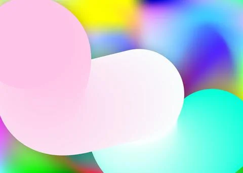 Fluid dynamic background with liquid shapes and elements. Stock Illustration